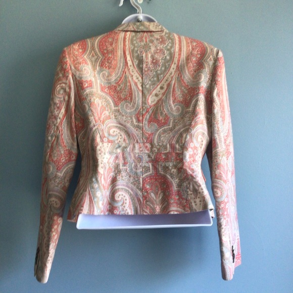 Tommy Hilfiger Spring Paisley Jacket Size 8 - Picture 4 of 9